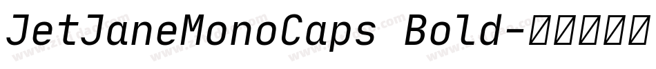 JetJaneMonoCaps Bold字体转换